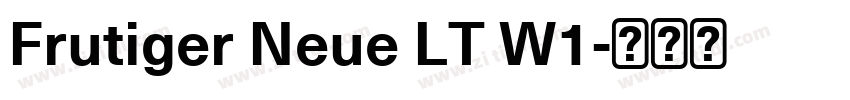 Frutiger Neue LT W1字体转换